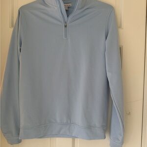 Peter Millar Sky Blue Zip-Up Sweater